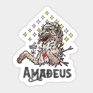 Wolfgang Amadeus Mozart (is a beast!) Sticker